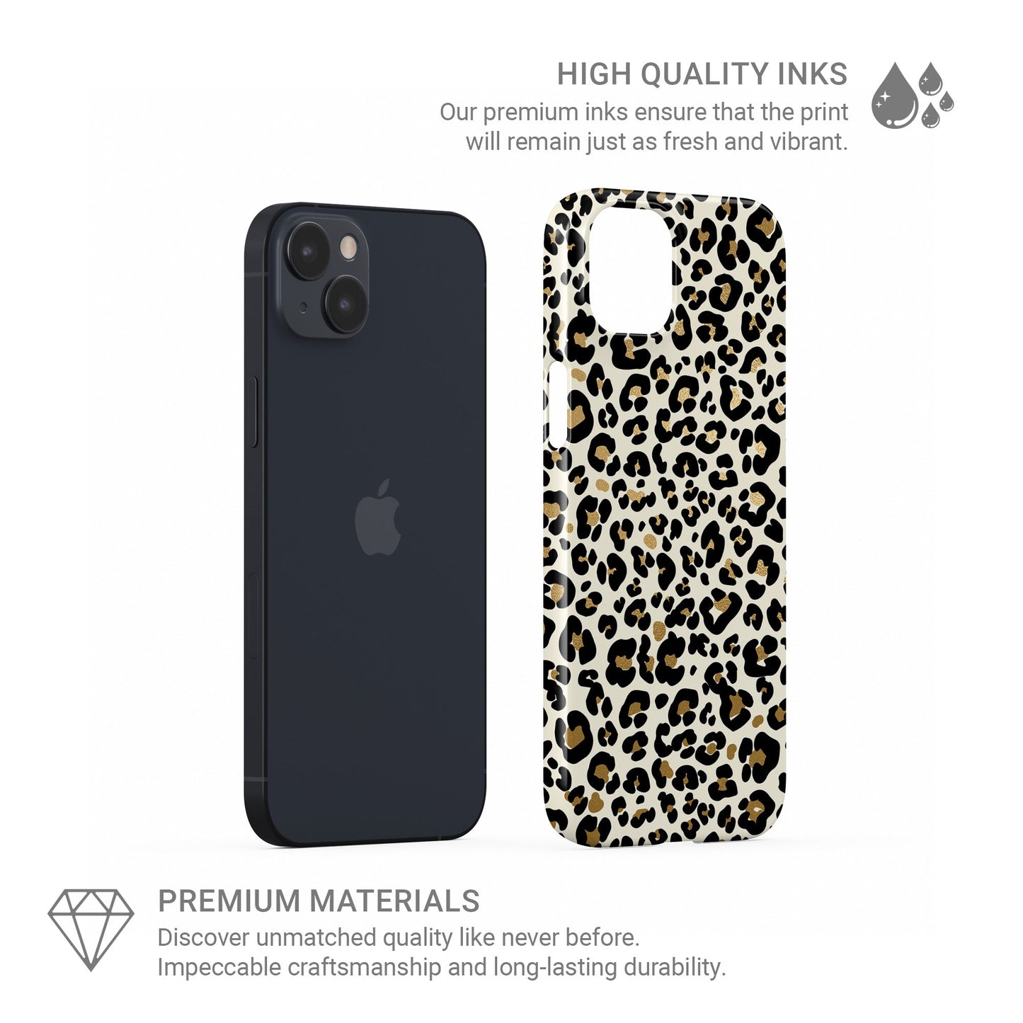 Leopard print protective phone case