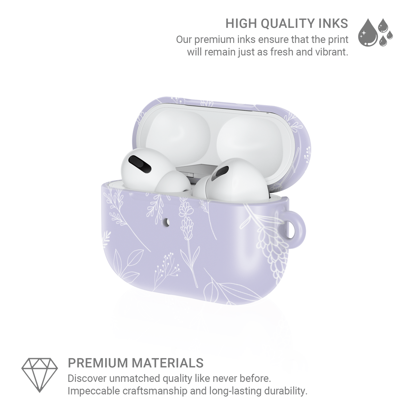 Lavender Haze | Protective Apple AirPods Tough Case - Tech Accessories