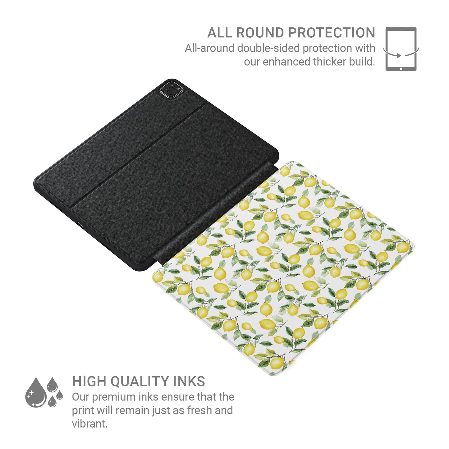 Case and Charm Lemon Lush | Protective-Apple iPad Case - Tech Accessories