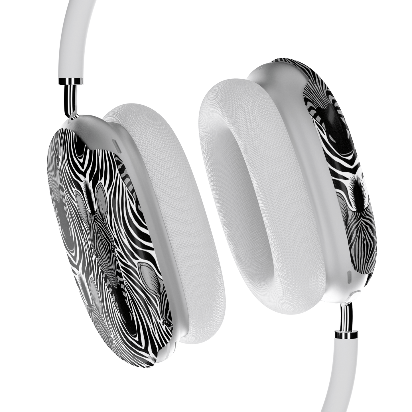 Case and Charm | Zebra Print Savanna Standoff Protective Apple AirPods Max Tough Case - Tech Accessories