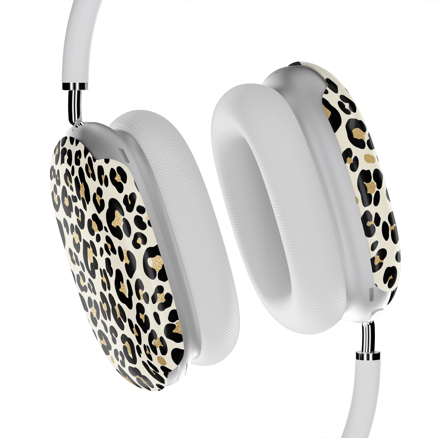 Case and Charm | Golden Prowl Leopard Print Protective Apple AirPods Max Case - Tech Accessories