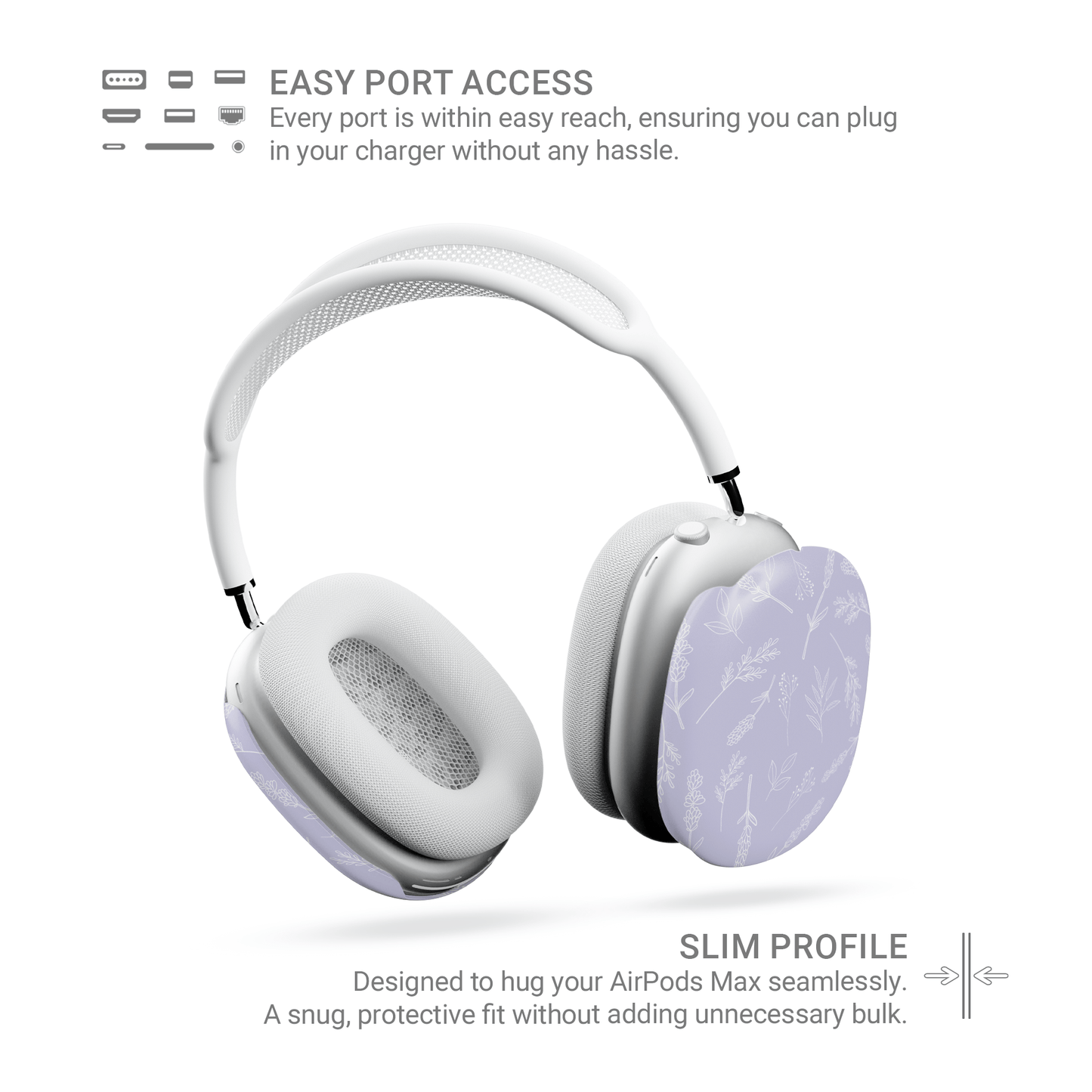 Lavender Haze | Protective Apple AirPods Max Tough Case - Tech Accessories