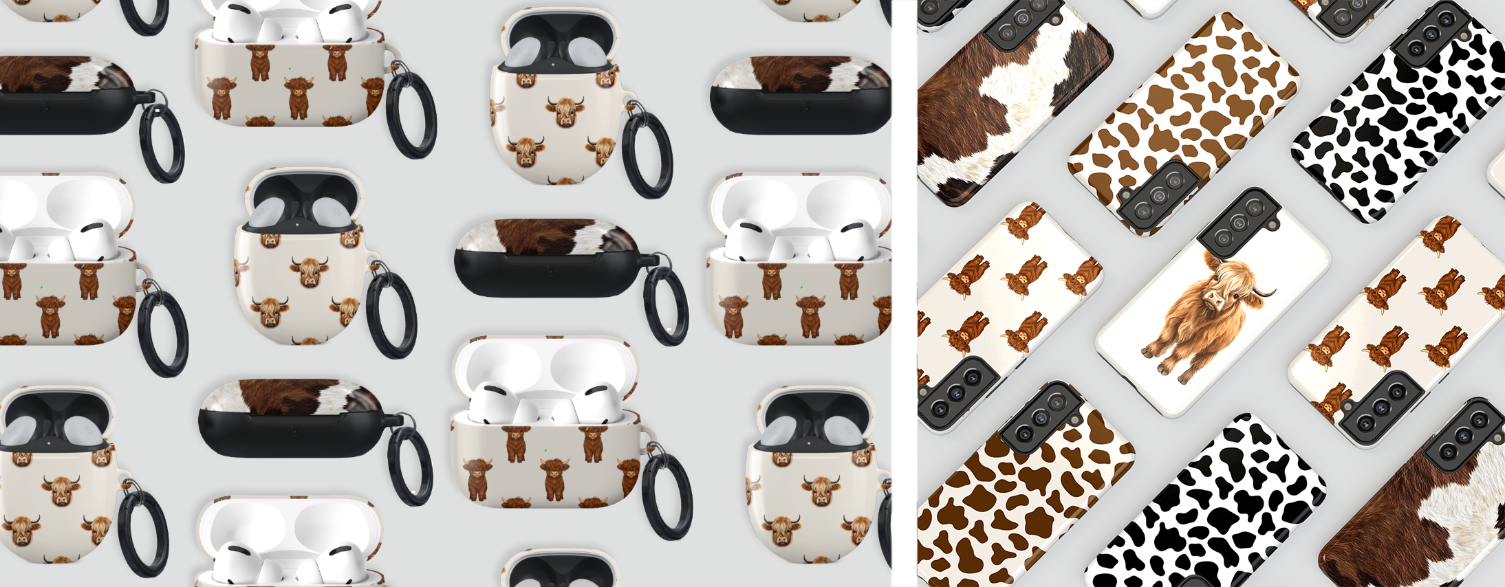 Cow Print Tech Accessories