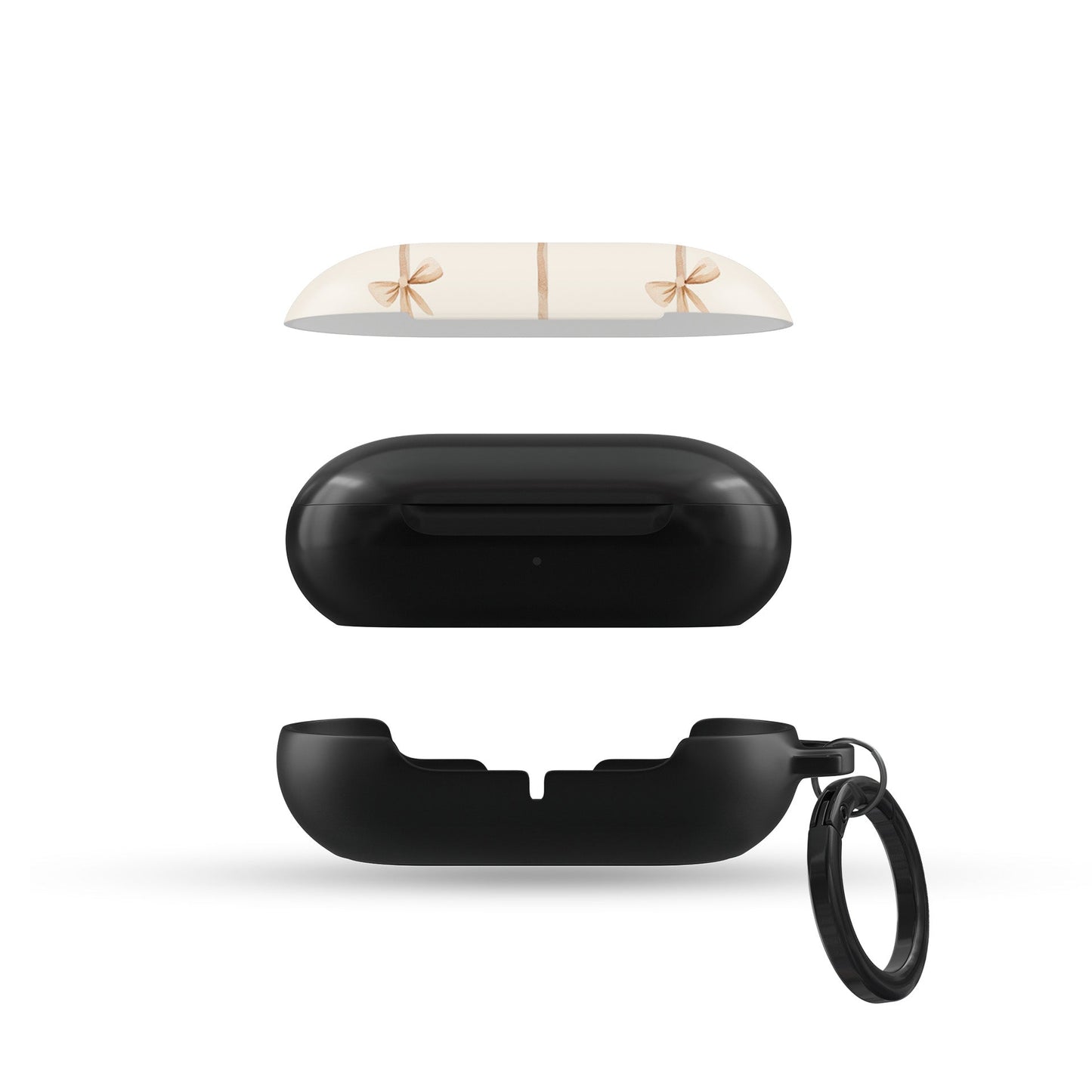 Protective Samsung Buds Pro case with chic bow print