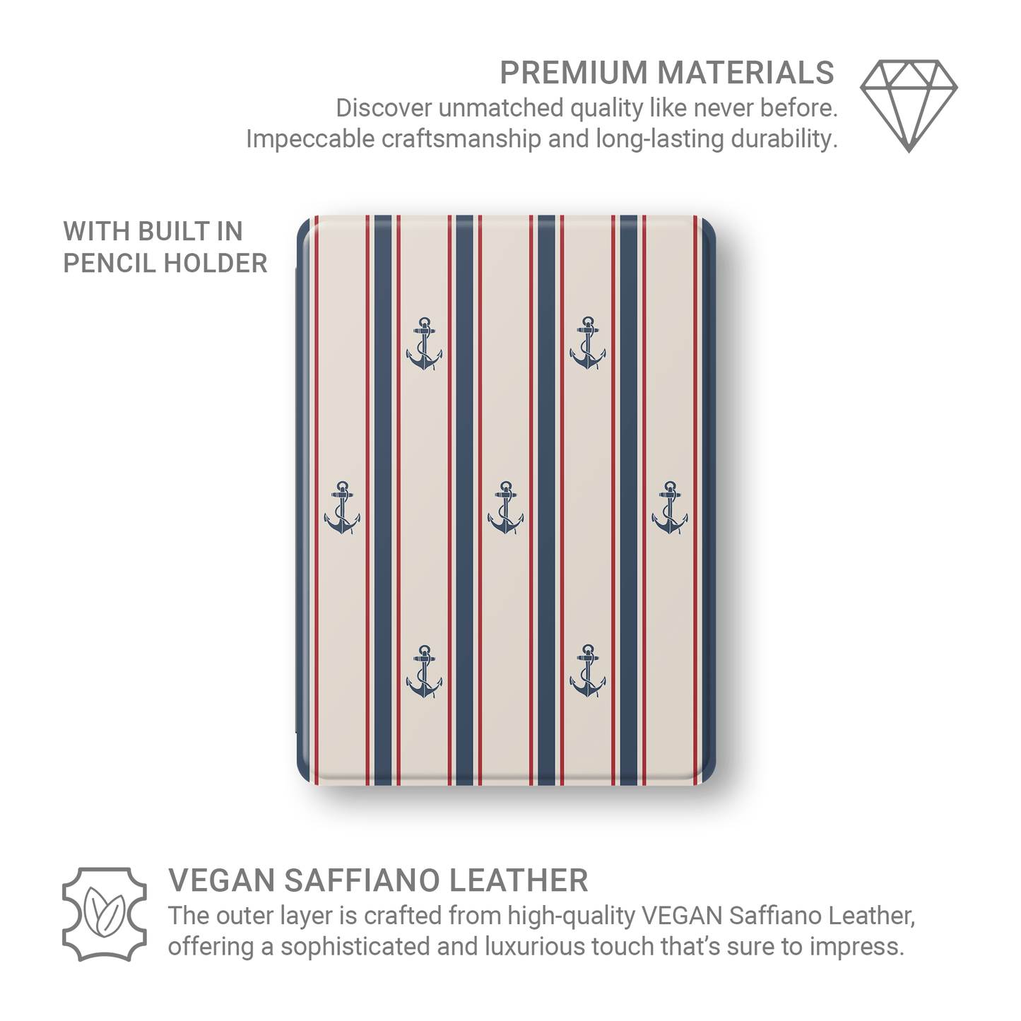 Anchor‑Watch Lines | Apple iPad Case - Case & Charm