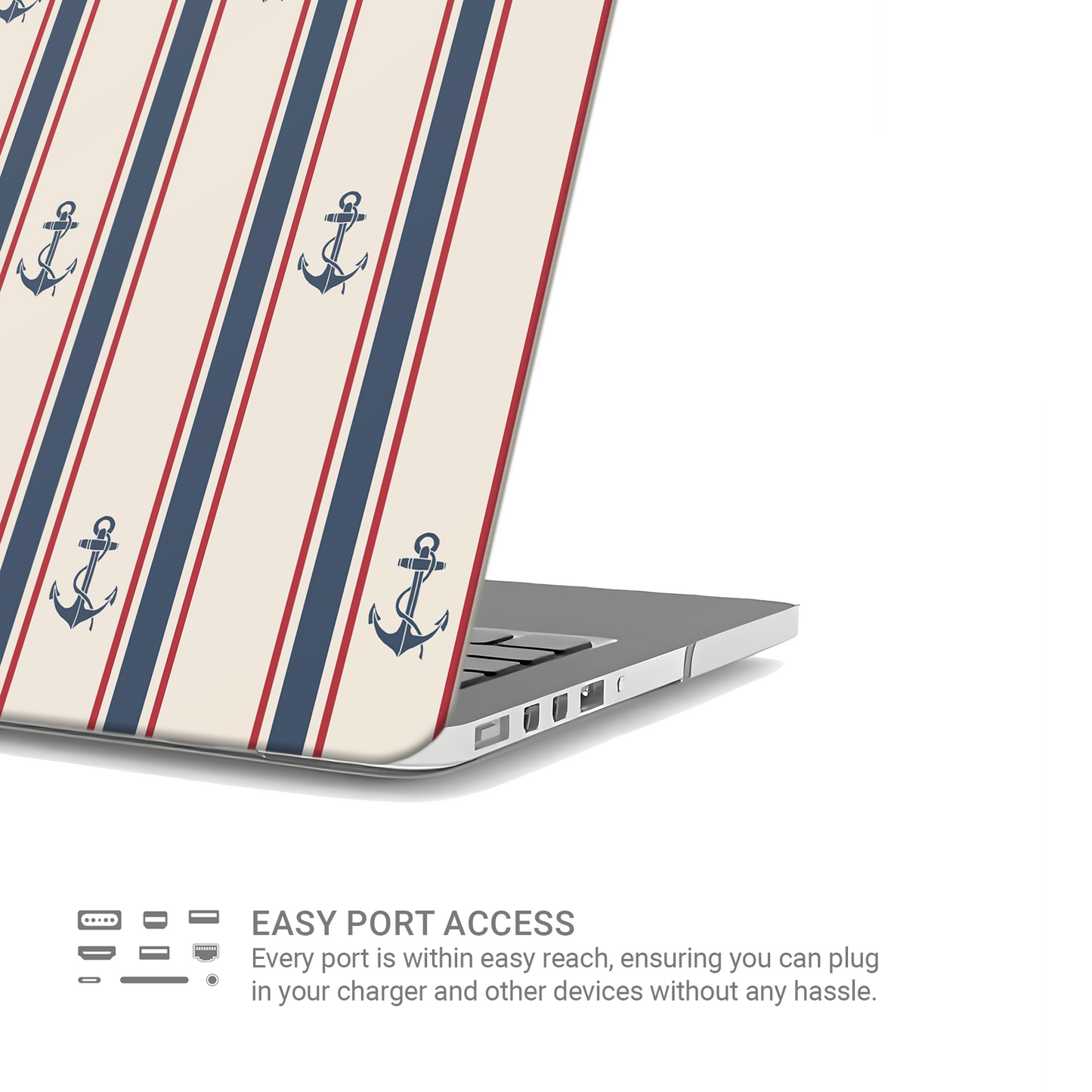 Anchor‑Watch Lines | MacBook Case - Case & Charm