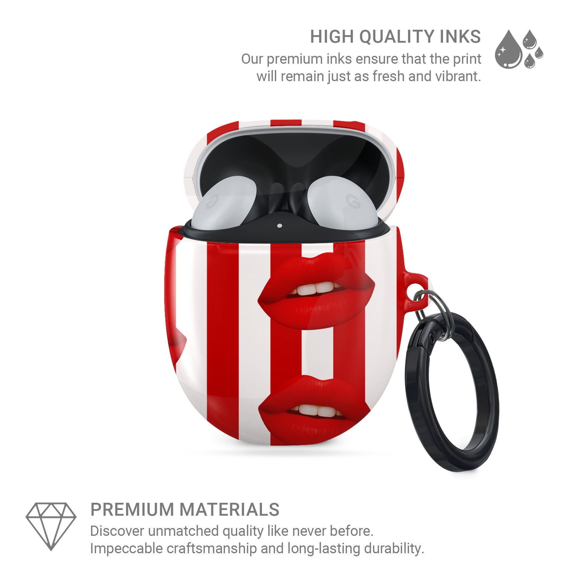 Berry Smooch | Google Pixel Buds Tough Case - Tech Accessories