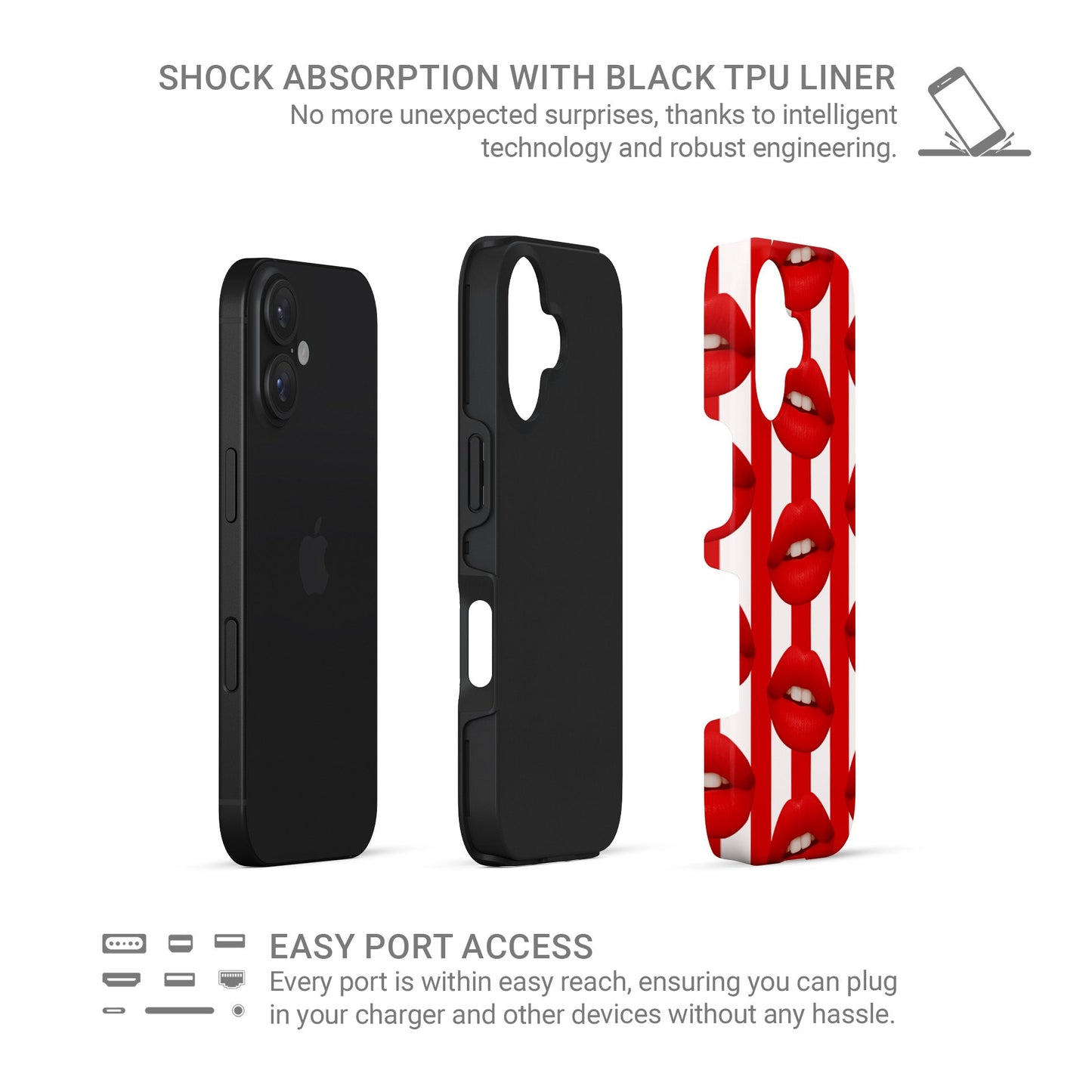 Berry Smooch | Tough Phone Case - Tech Accessories