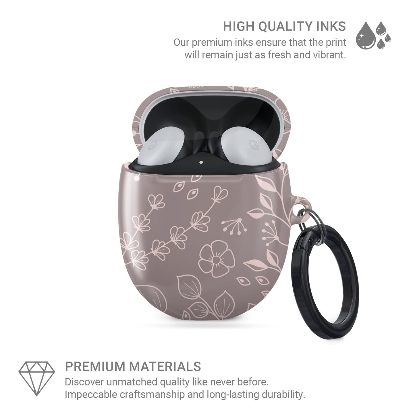 Blush Meadow | Google Pixel Buds Tough Case - Tech Accessories
