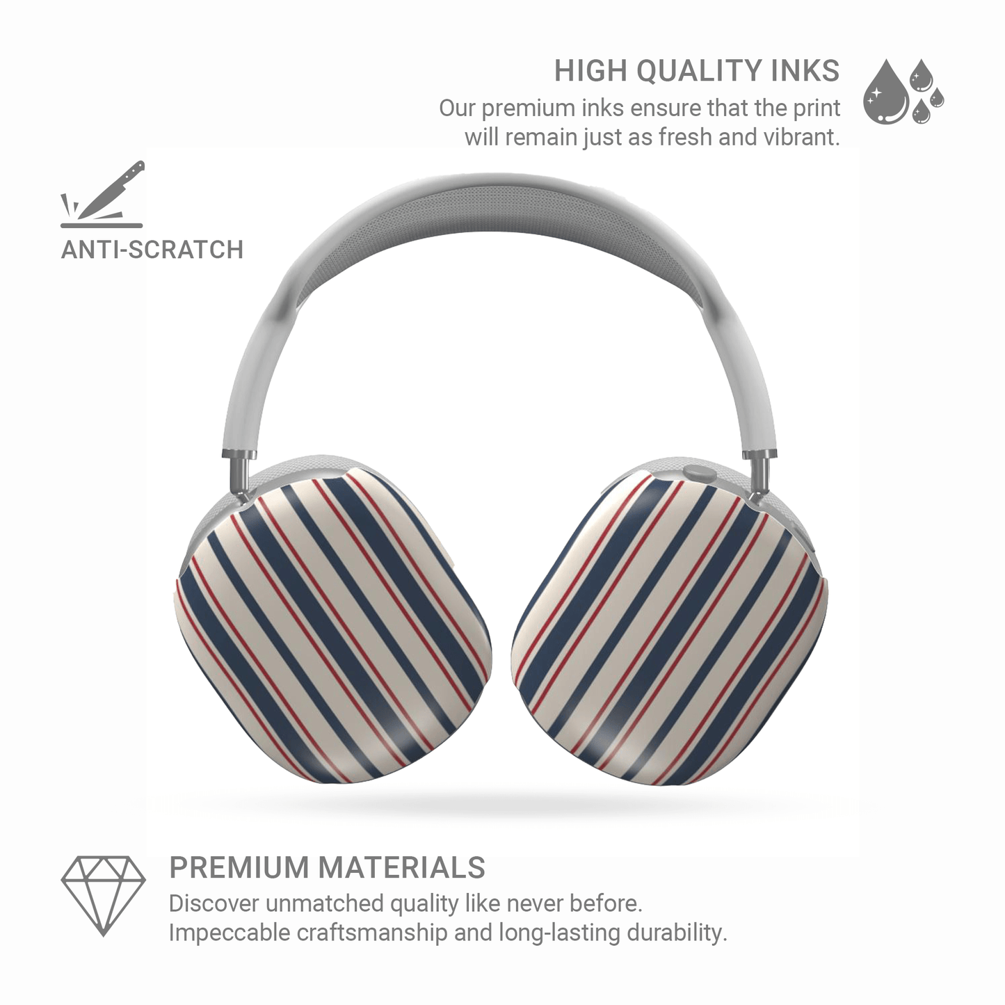 Bosun’s Pinstripe | Apple AirPods Max Tough Case - Case & Charm