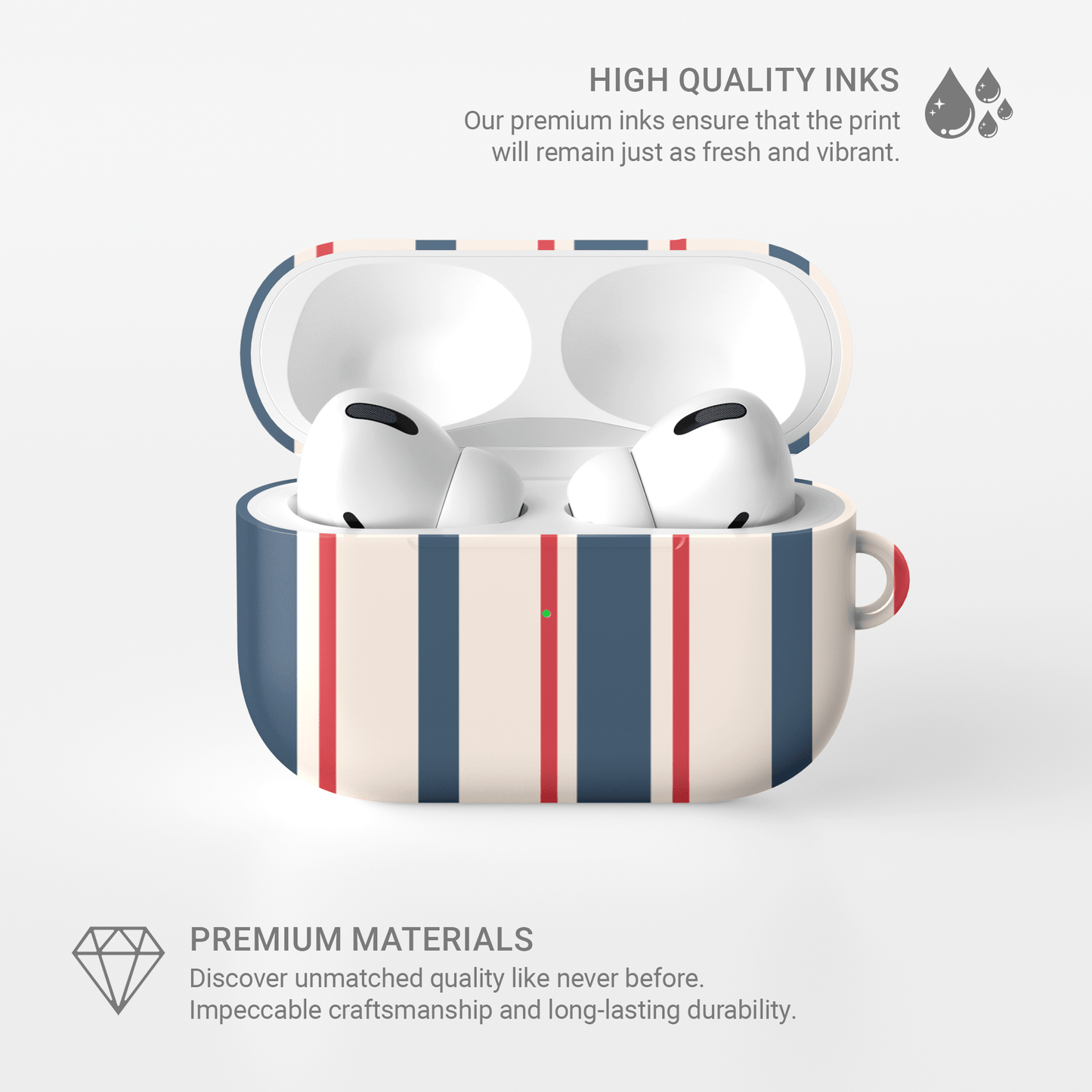 Bosun’s Pinstripe | Apple AirPods Tough Case - Case & Charm