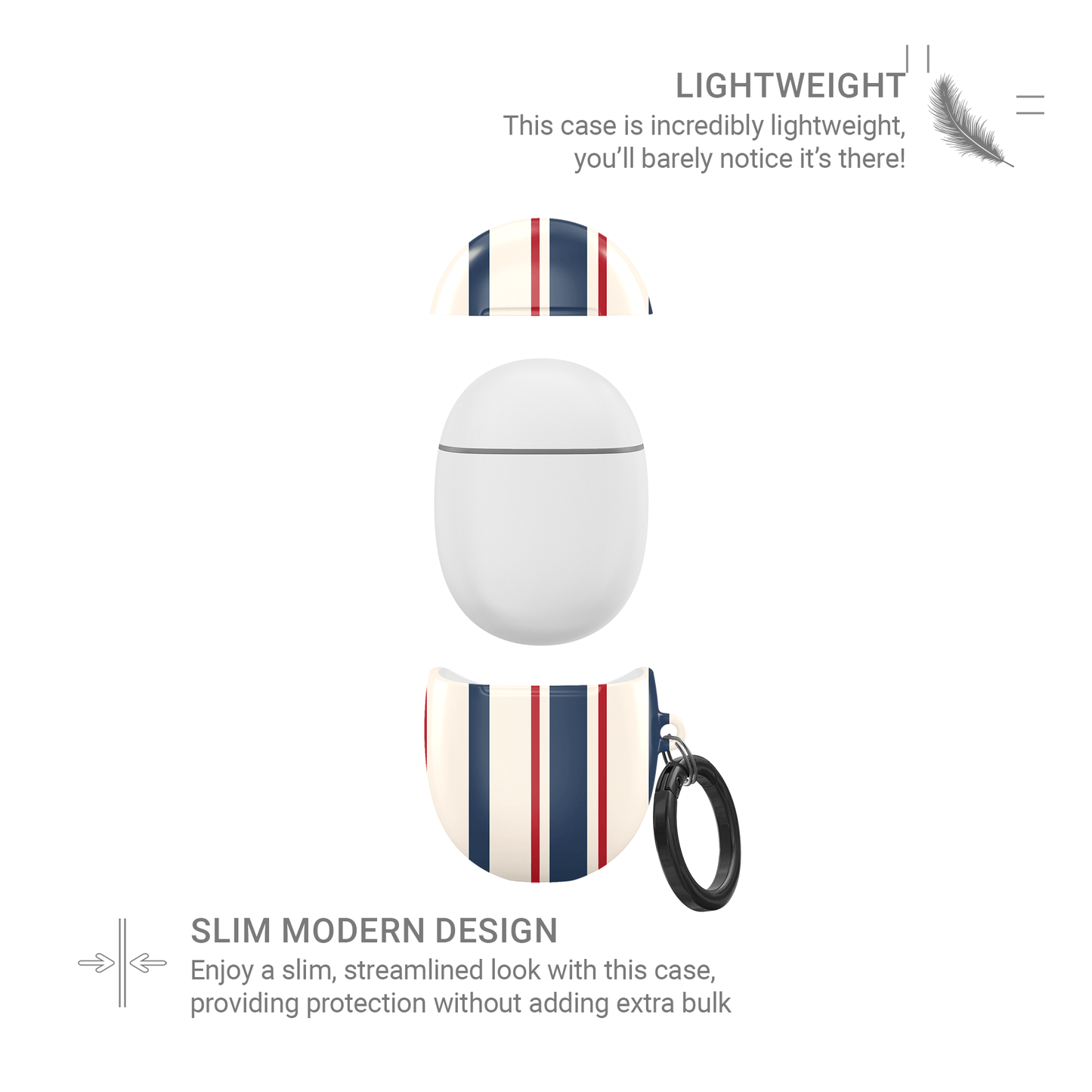 Bosun’s Pinstripe | Google Pixel Buds Tough Case - Case & Charm