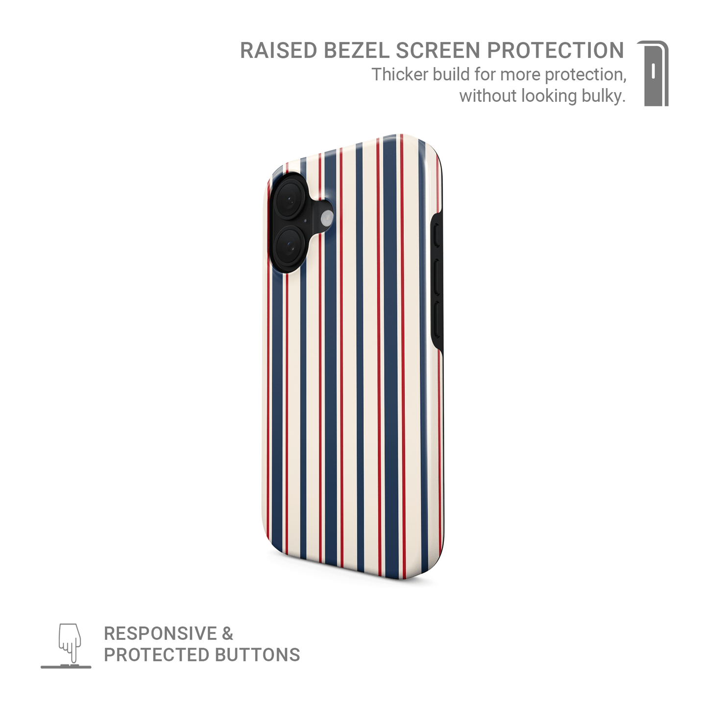 Stripe MagSafe tough protective phone case