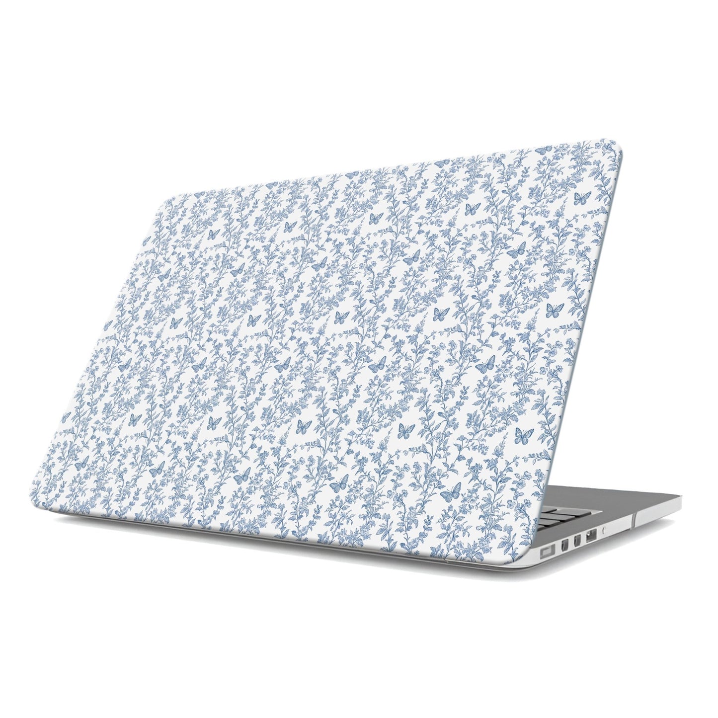 MacBook Case – slim floral and butterfly hard shell cover