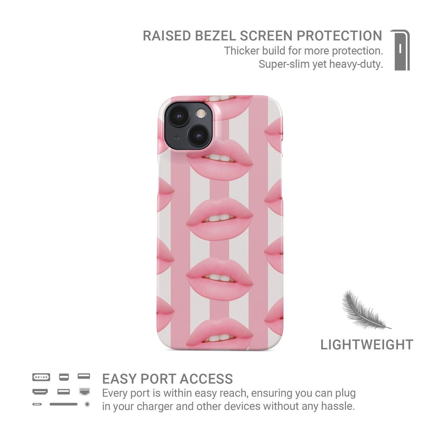 Stripe protective phone case
