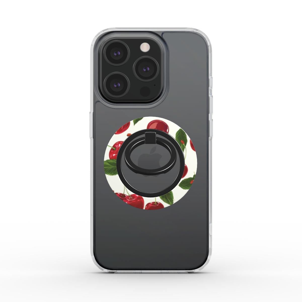 Cherry Bloom | Magnetic Ring Holder - Case & Charm