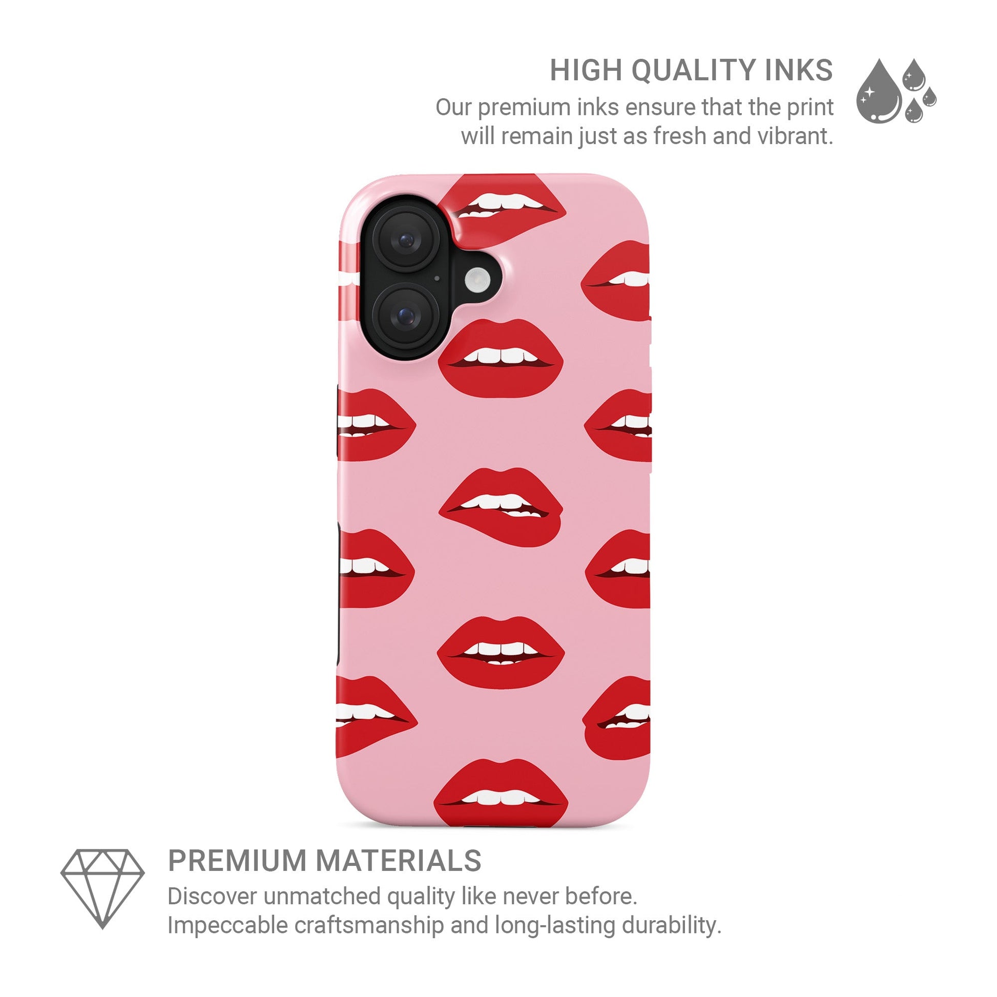 Retro Lips MagSafe tough protective phone case