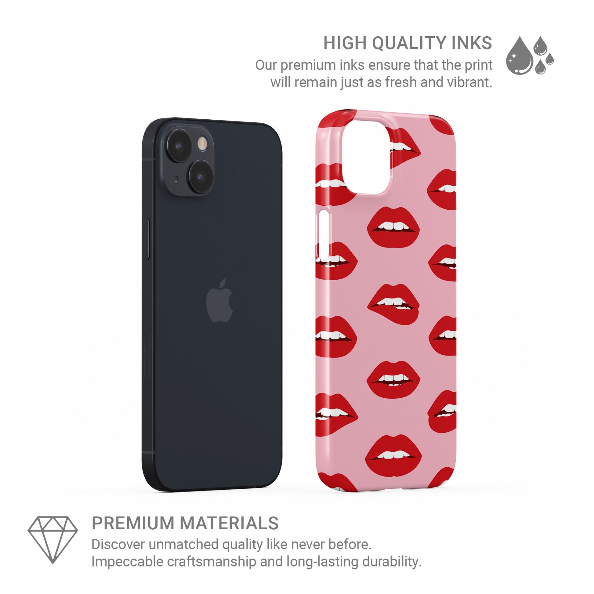 Lips protective phone case