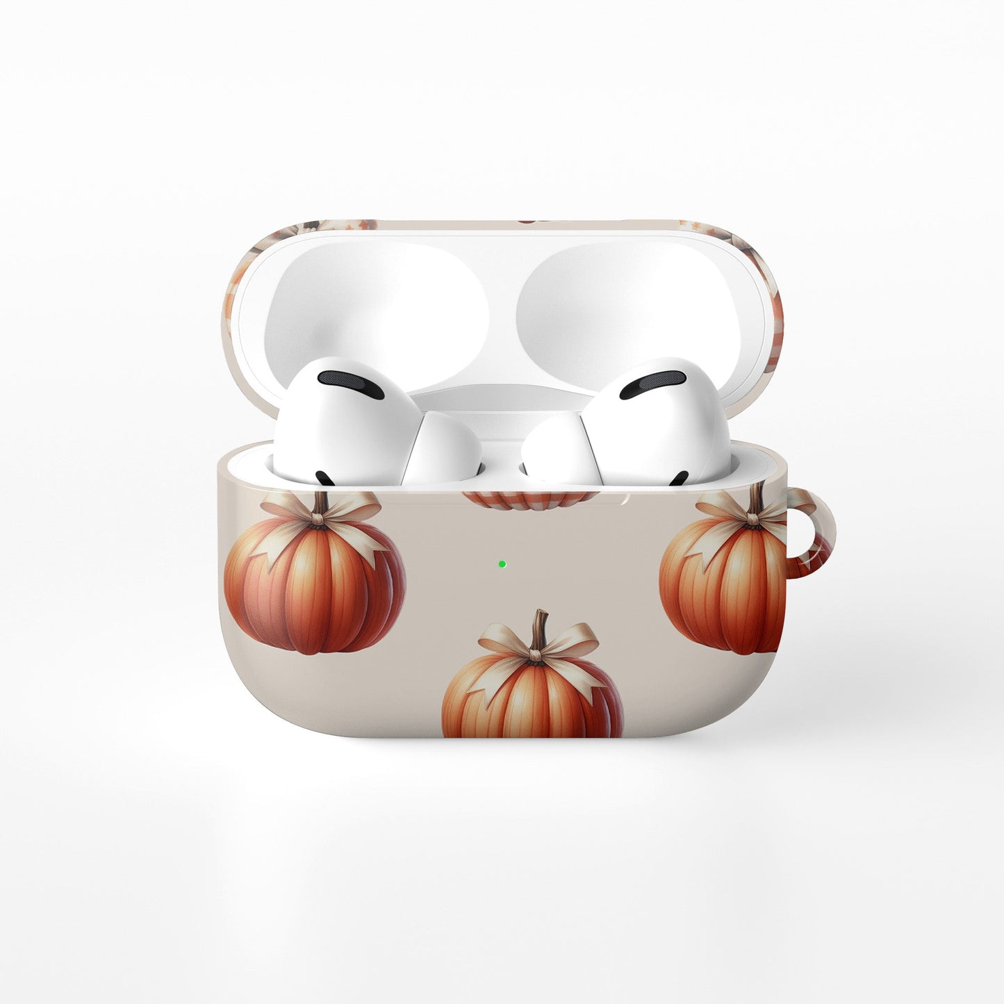 Protective autumn AirPods Pro case with chic pumpkin design