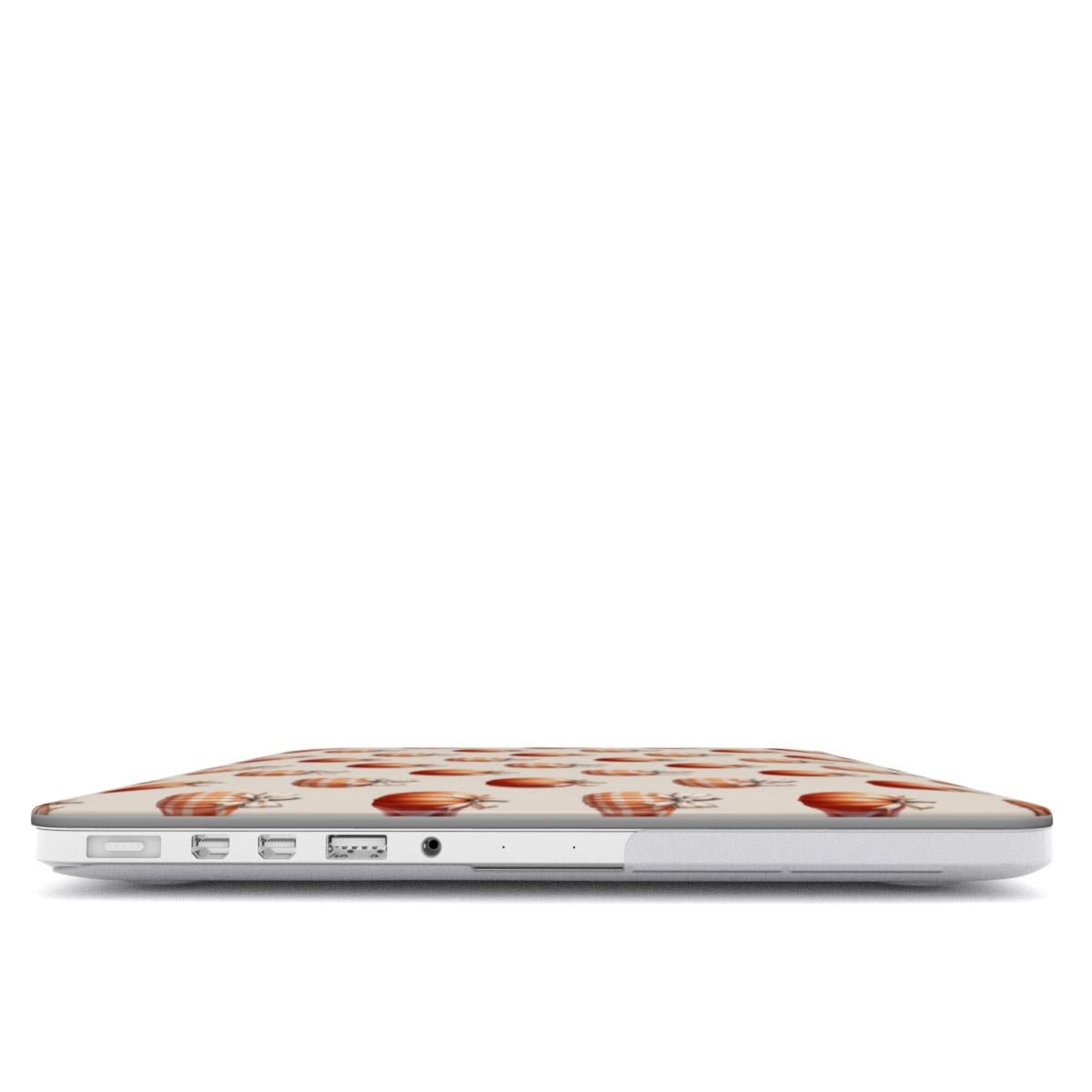Protective slim MacBook case with non-fade pumpkin print