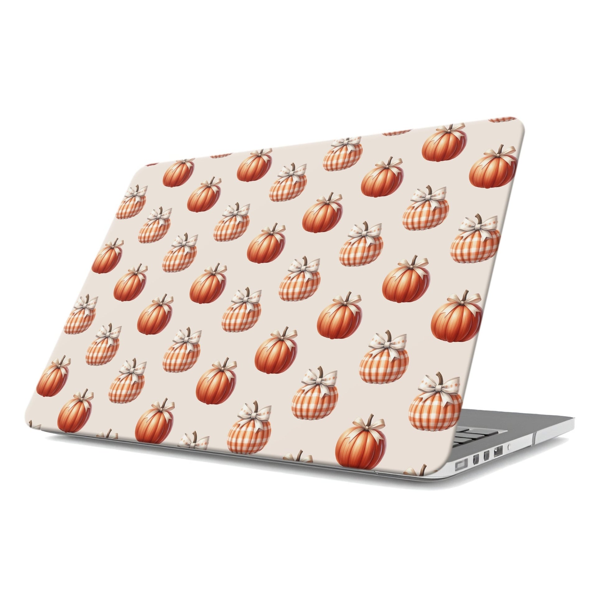 Protective slim MacBook case with non-fade pumpkin print