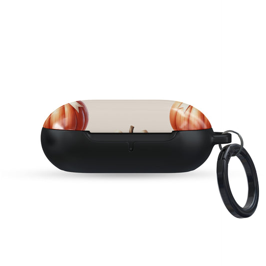 Protective Samsung Buds Pro case with chic autumn pumpkin design