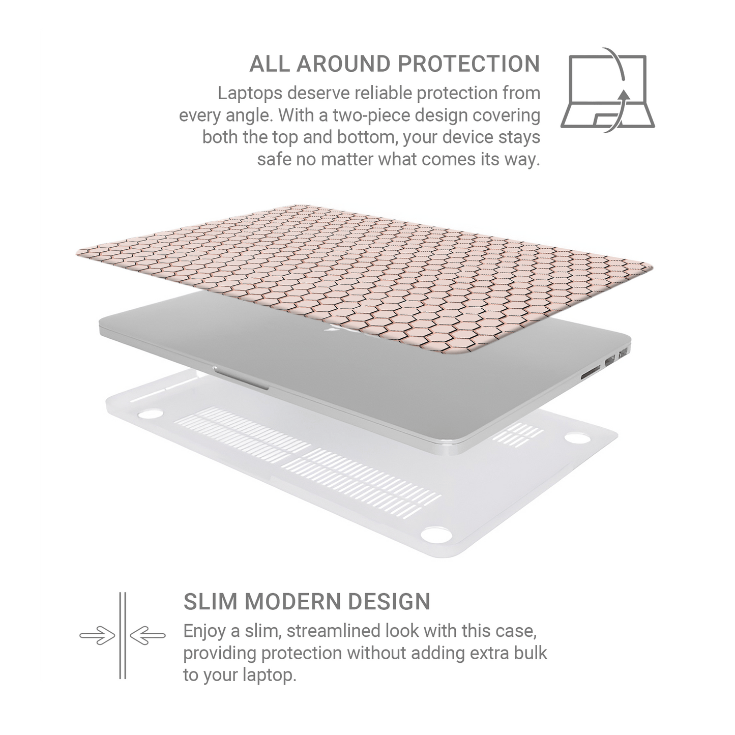 Dusky Hive | MacBook Case - Case & Charm