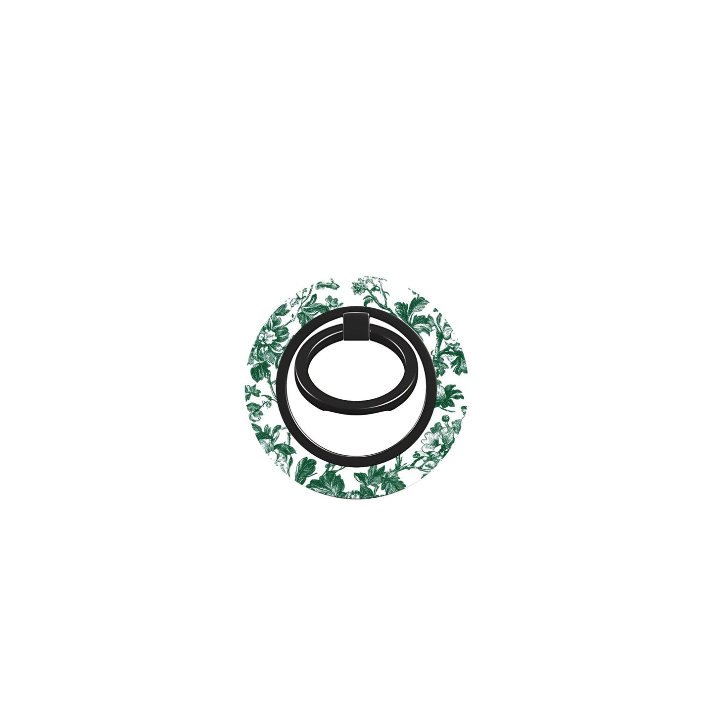 Emerald Enchantment Magnetic Phone Ring Holder – MagSafe floral grip and stand