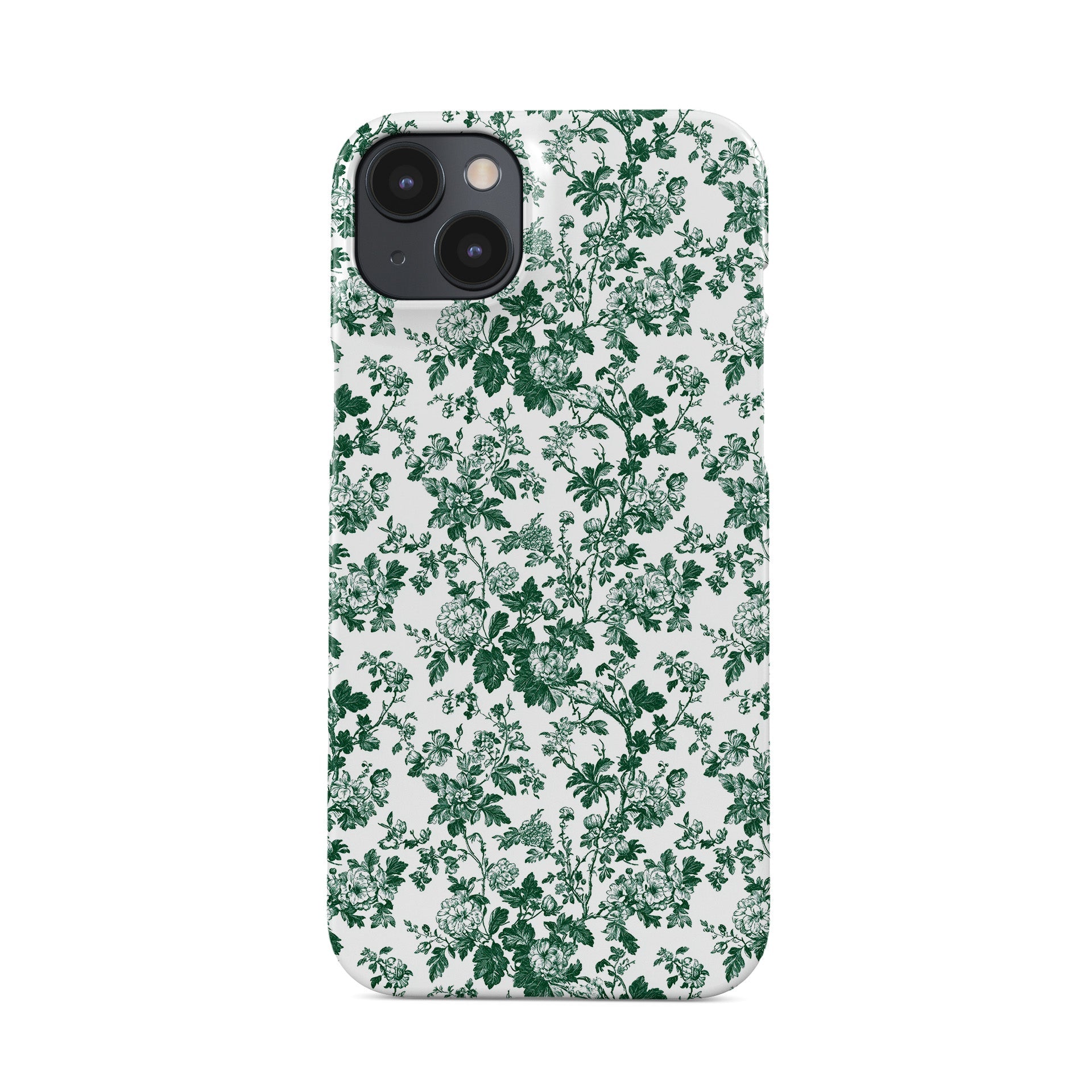 Snap Phone Case – slim glossy floral design for iPhone