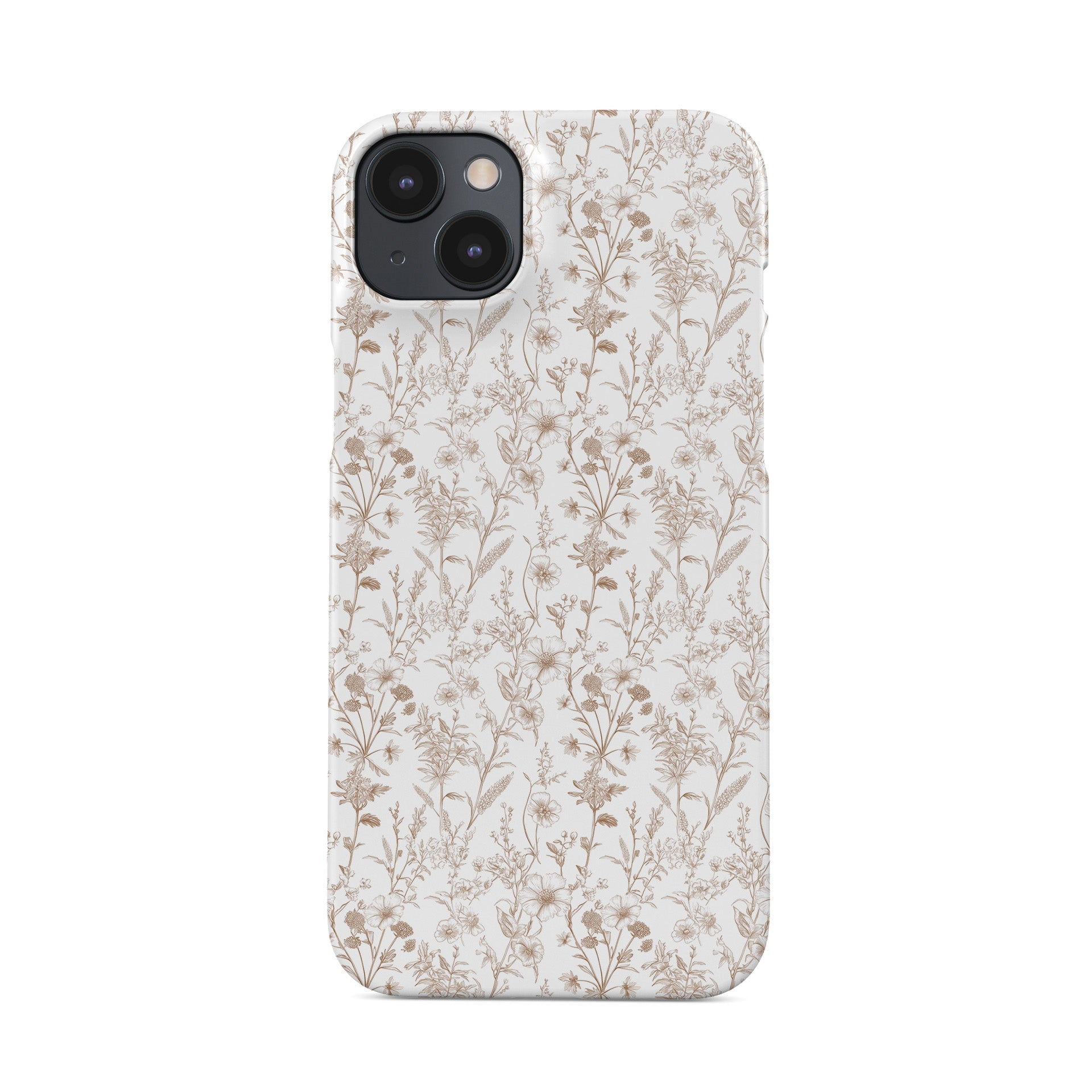 Snap Phone Case – slim vintage floral design for iPhone