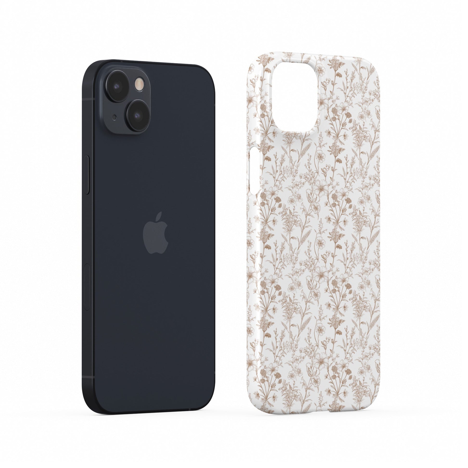 Snap Phone Case – slim vintage floral design for iPhone