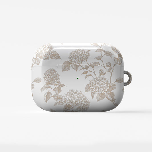 sepia vintage floral design with glossy finish, slim and scratch-resistant cover for Apple AirPods Pro and AirPods Pro 2