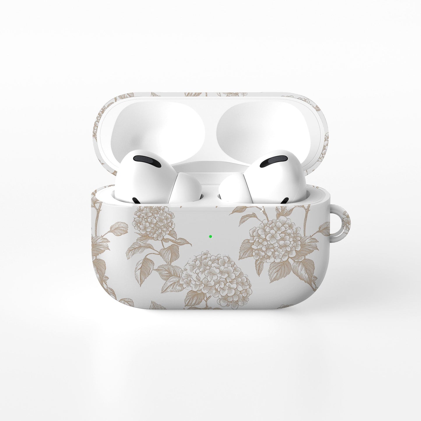 Garden Parlour AirPods Case – sepia vintage floral design with glossy finish, slim and scratch-resistant cover for Apple AirPods Pro and AirPods Pro 2