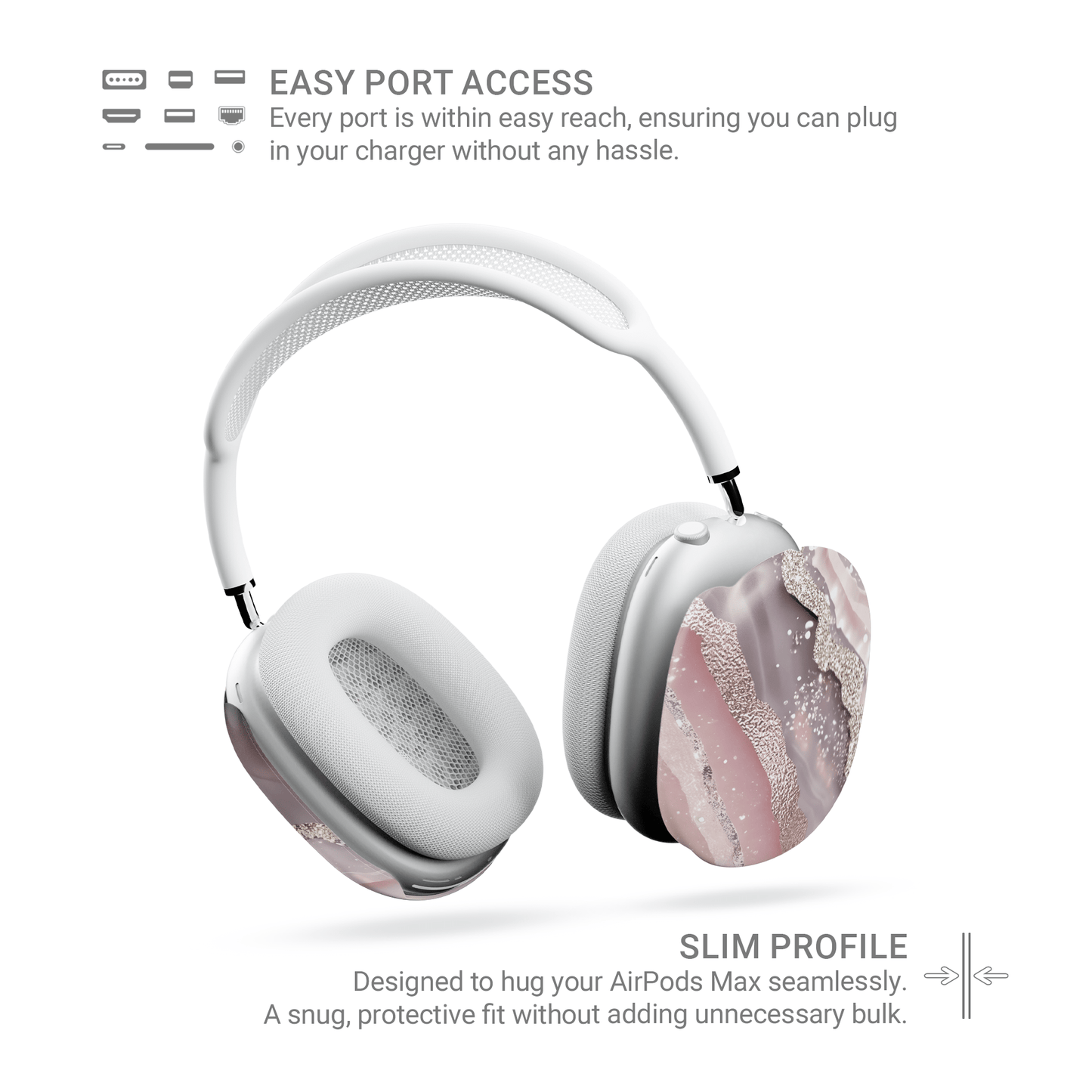 Glamour - Strata | Apple AirPods Max Tough Case - Case & Charm