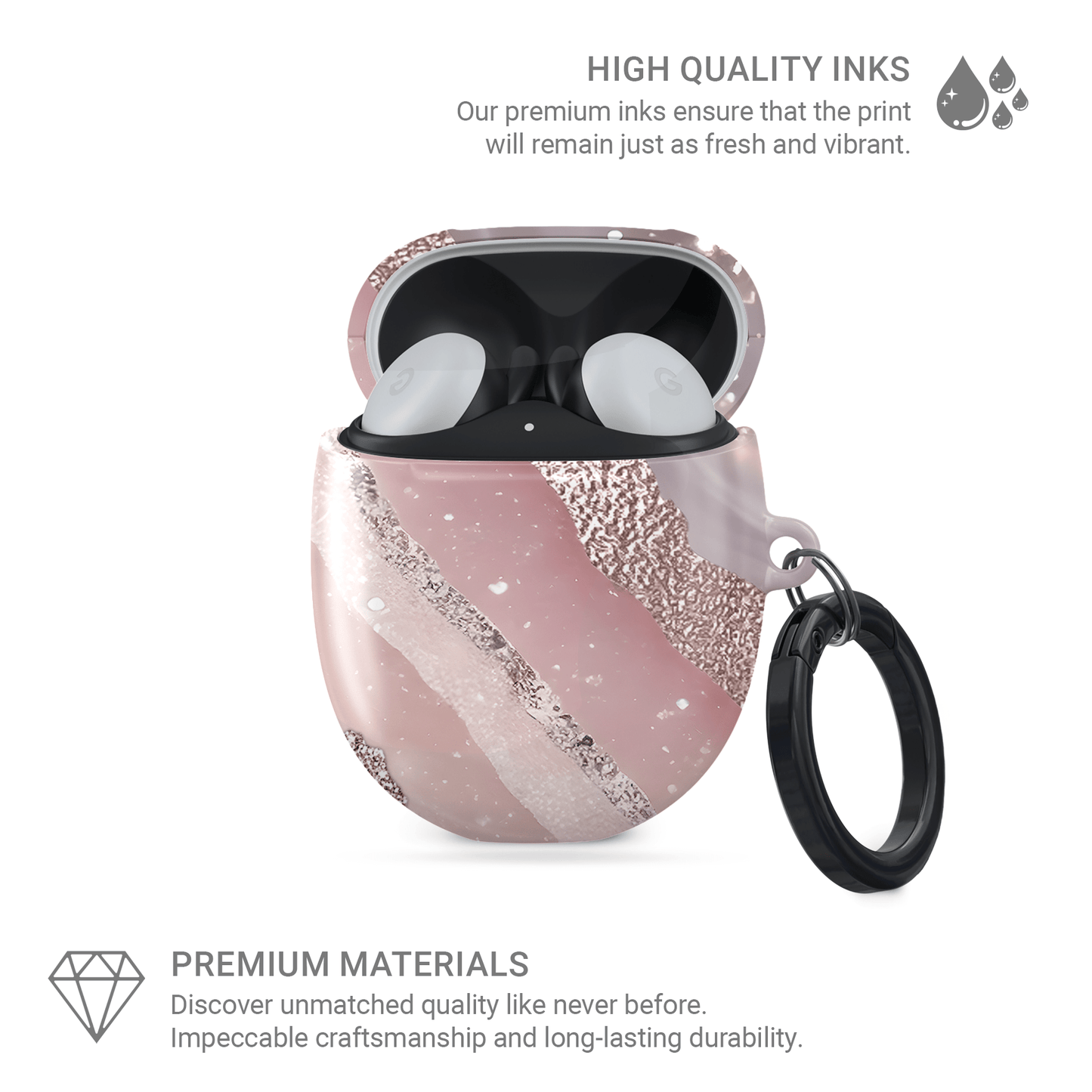Glamour Strata | Google Pixel Buds Tough Case - Case & Charm