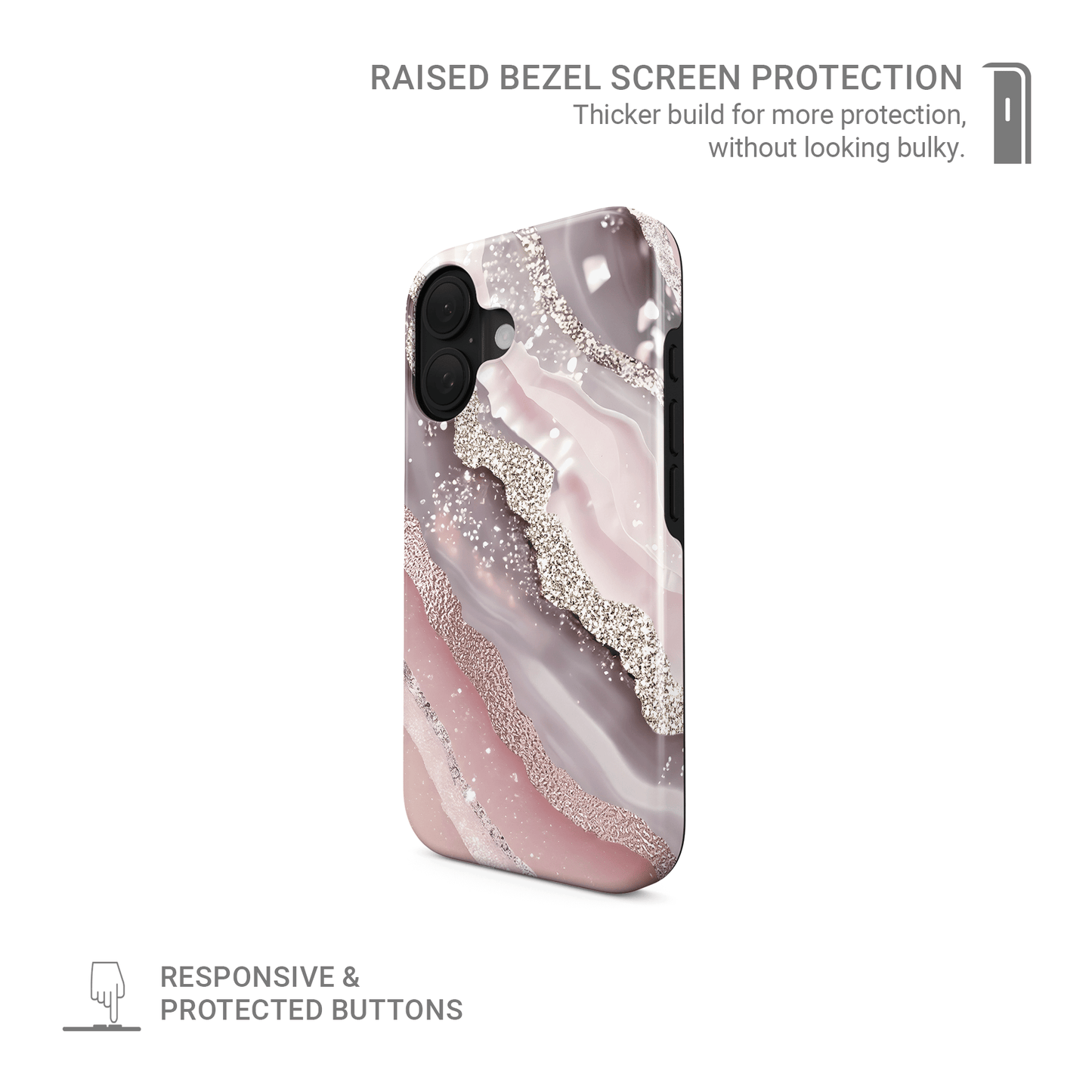 Glamour Strata | MagSafe Tough Phone Case - Case & Charm