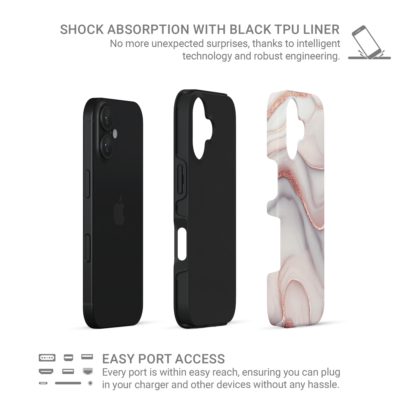 Glimmergrain | Tough Phone Case - Case & Charm