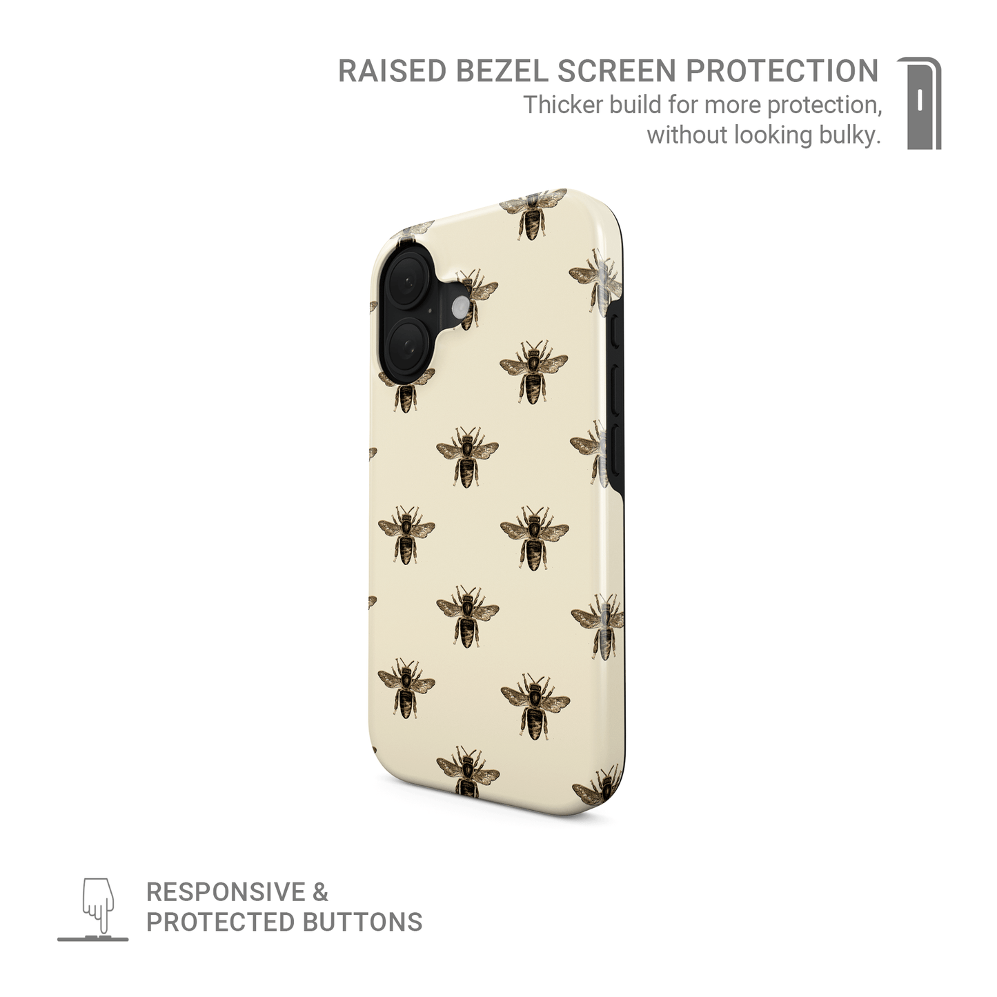 Honey Bee Spring MagSafe tough protective phone case