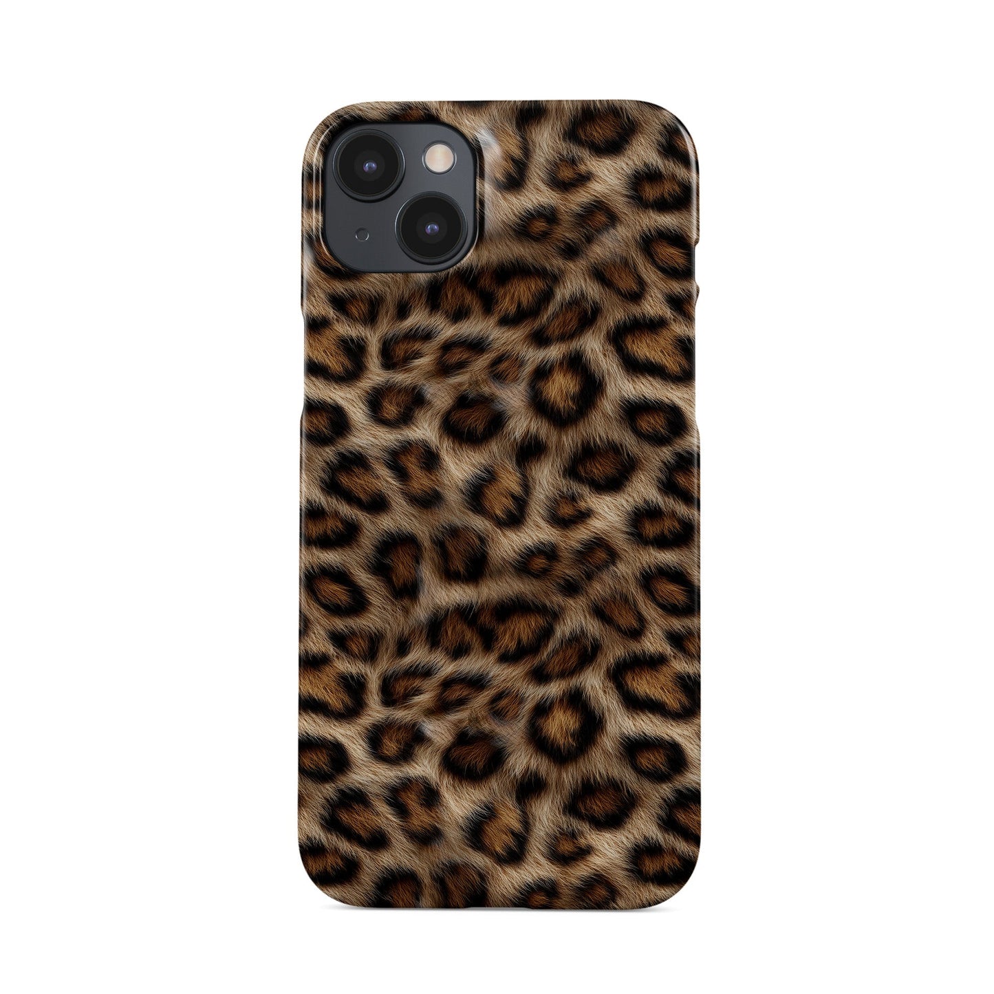 Golden Huntress leopard print Snap Phone Case with glossy high-definition finish