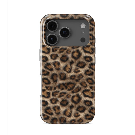 Durable double-layer leopard print Protective phone case