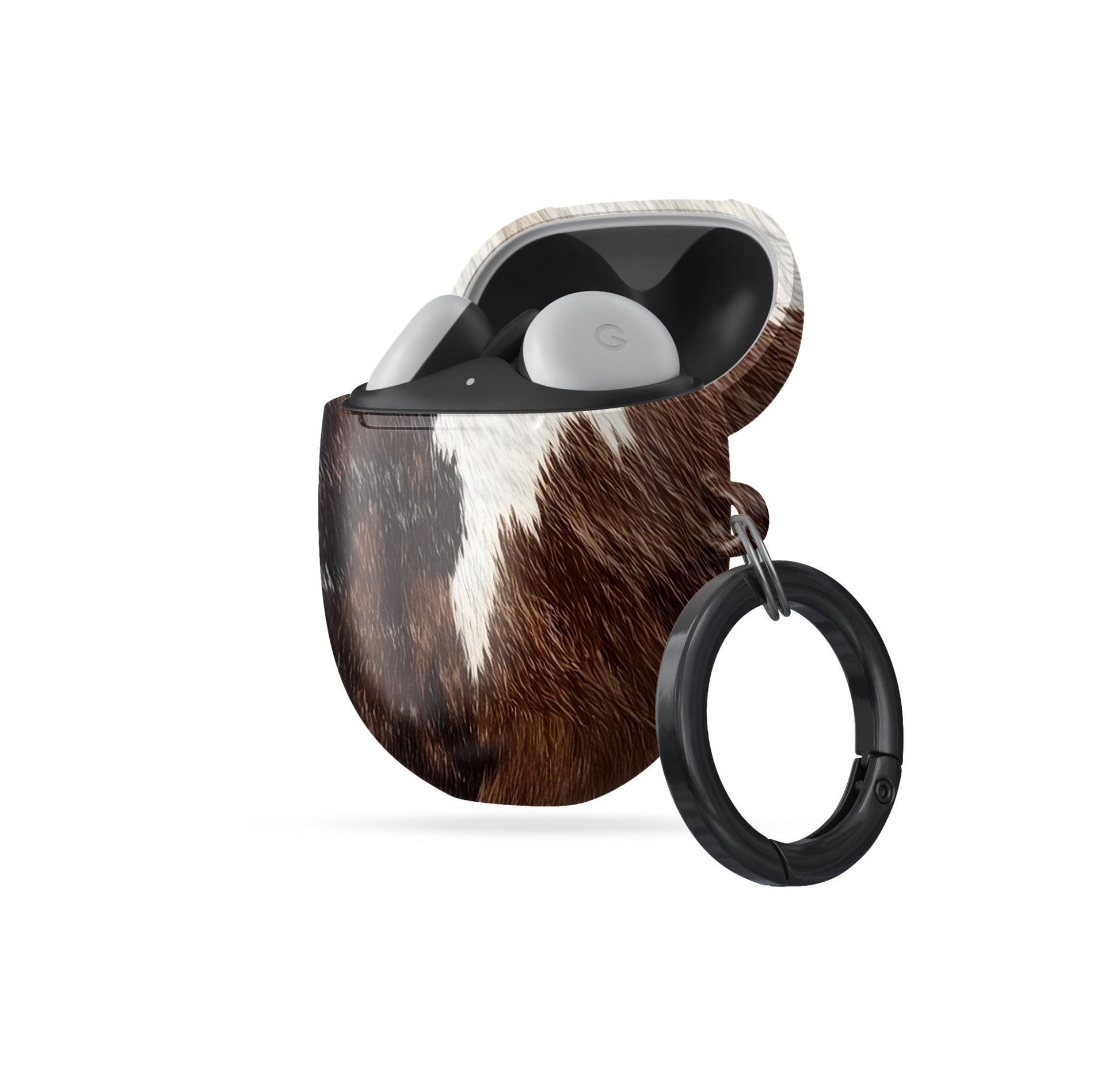 Hide & Seek rustic cow print Google Pixel Buds case