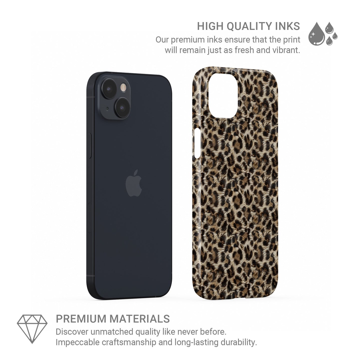 leopard Snap Phone Case for iPhone and Samsung models