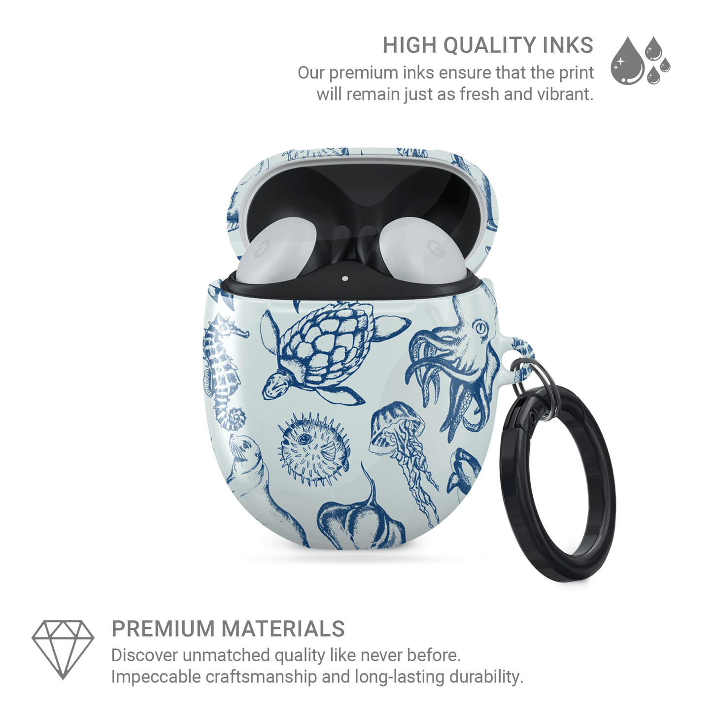 Ink Of The Ocean | Google Pixel Buds Tough Case - Case & Charm