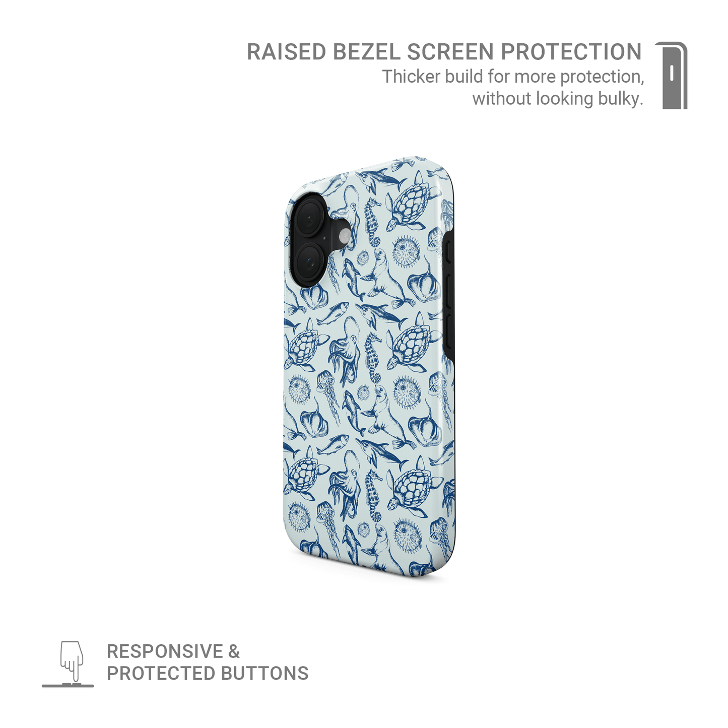 Ink Of The Ocean | Tough Phone Case - Case & Charm