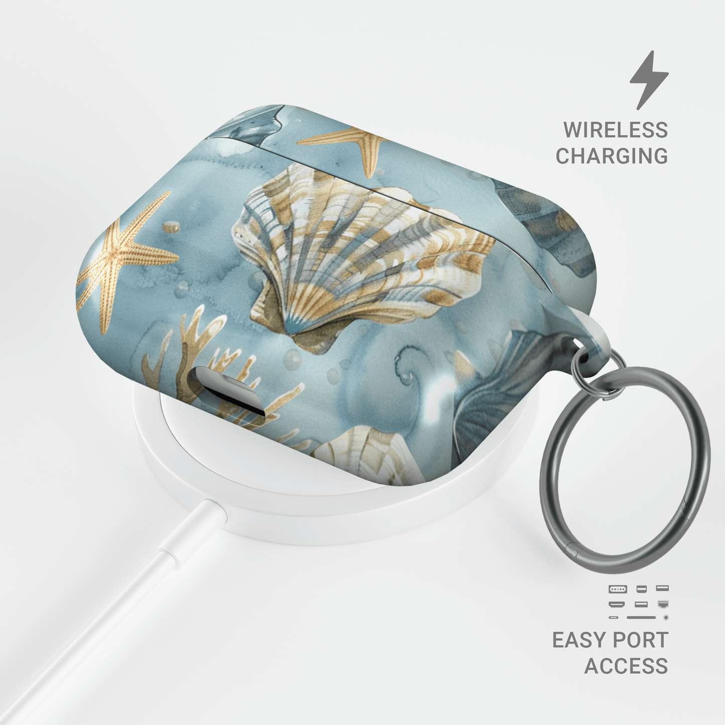 Mermaid’s Keepsake | Apple AirPods Tough Case - Case & Charm