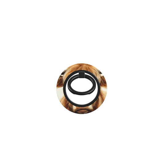 Moo-na Lisa cow print art MagSafe magnetic phone ring holder