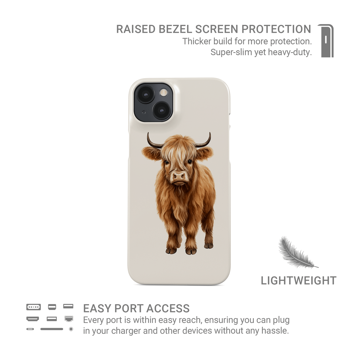 Moo-na Lisa | Snap Phone Case