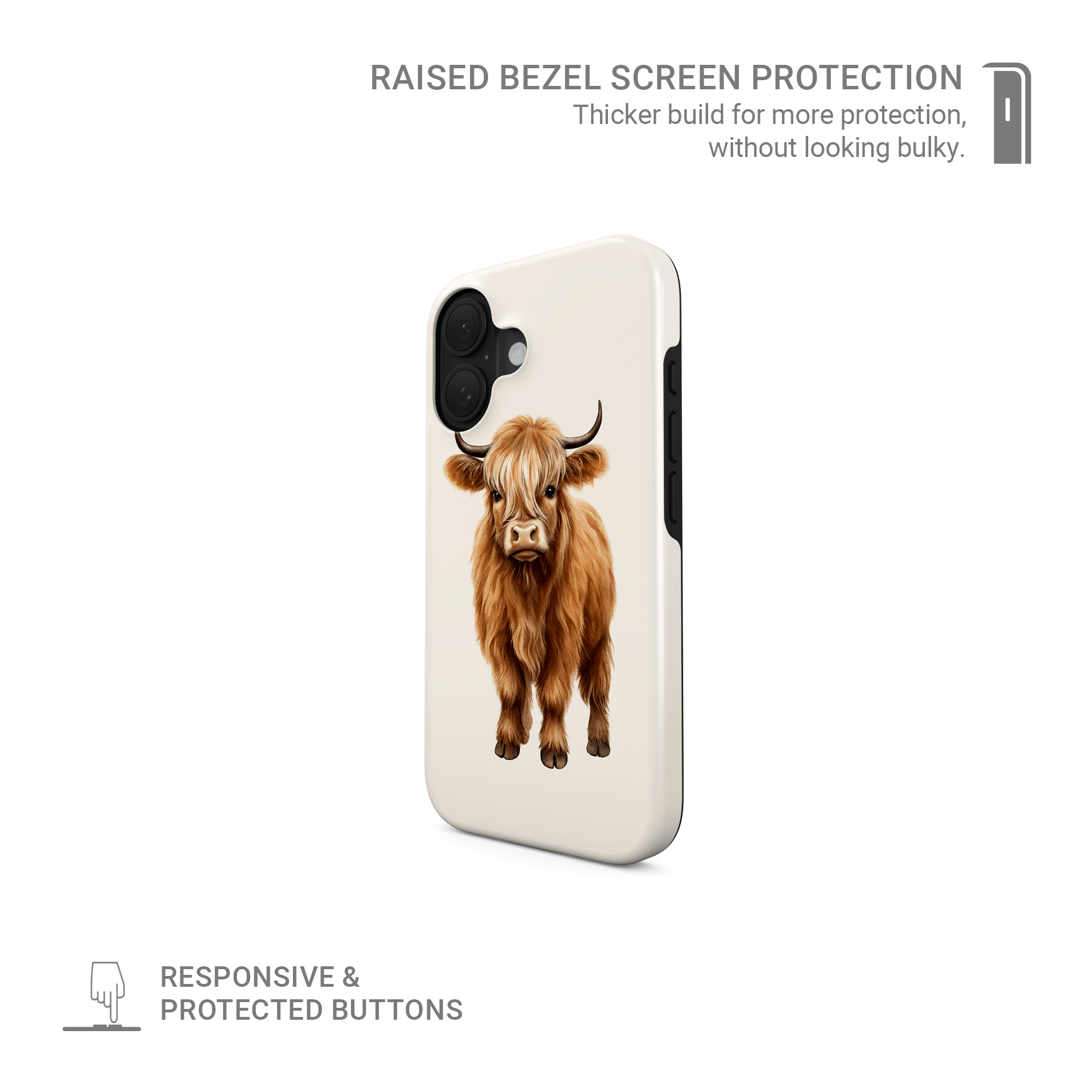 Highland cow phone case