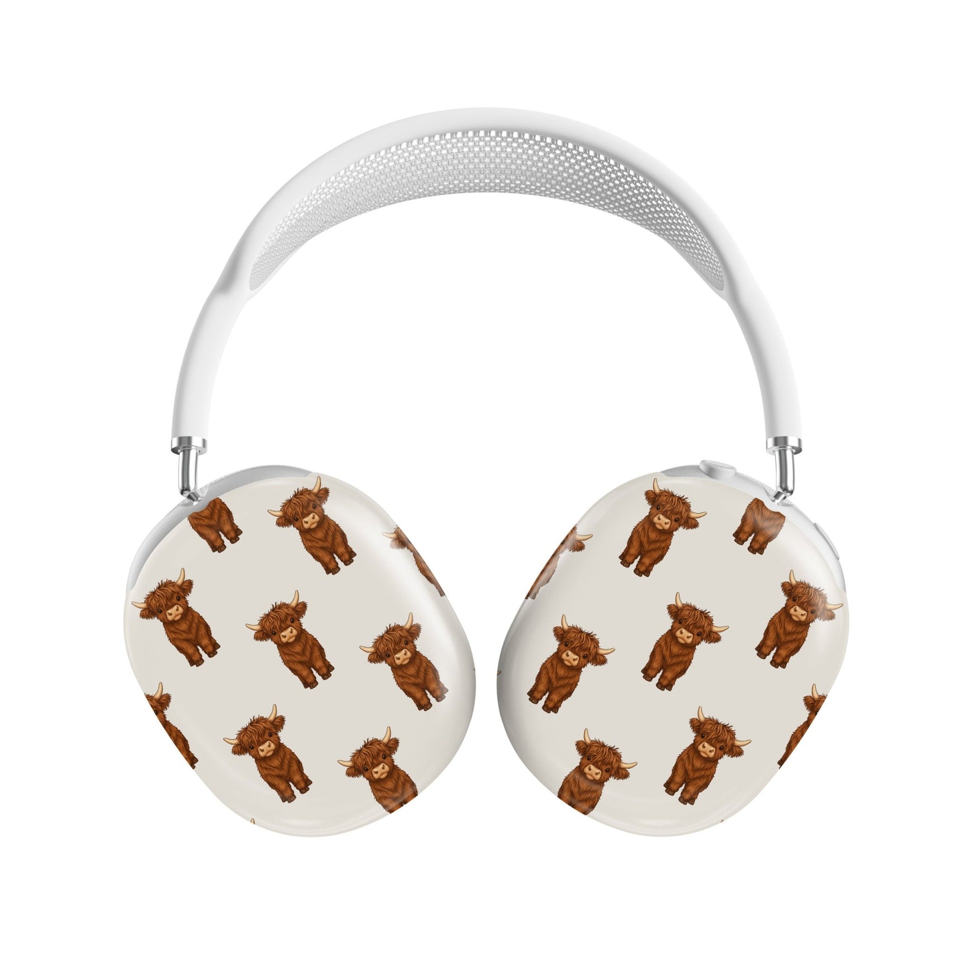 Cute AirPods Max cover with Highland cow print