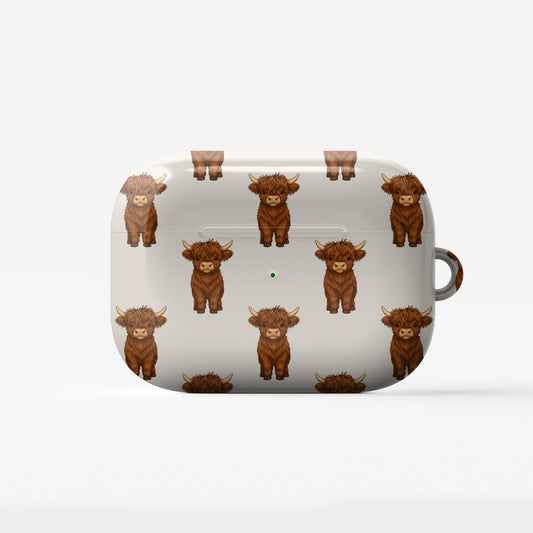 Cute AirPods case with cow calf design